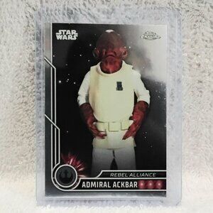 5/$20 Mint 2023.Topps Chrome Admiral Ackbar Star Wars Card 47!!